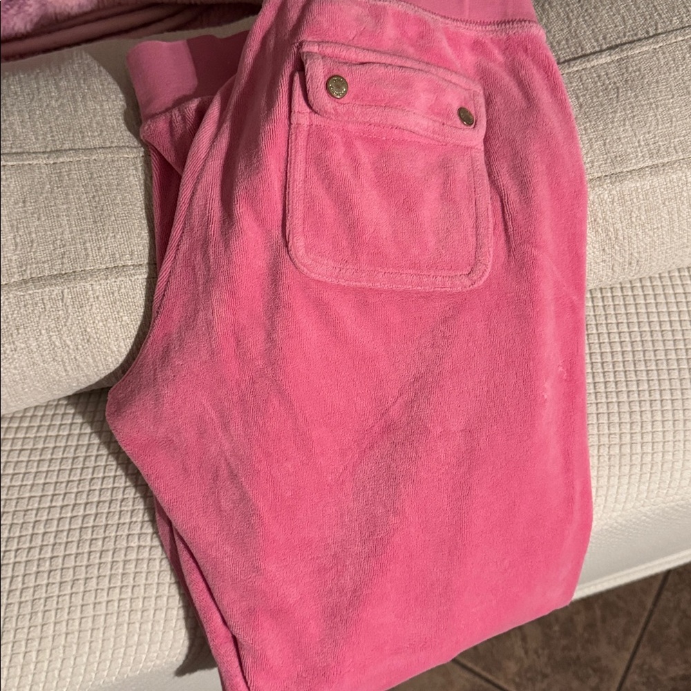 JUICY COUTURE pink Velour Joggers - Picture 4 of 6
